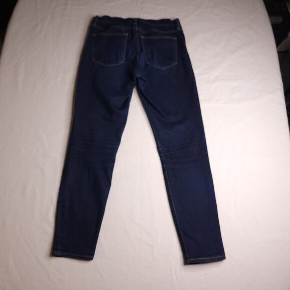 Gap 1969 Womens True Skinny Jeans 26 Short Mid Rise Dark Wash Stretch - Picture 3 of 8